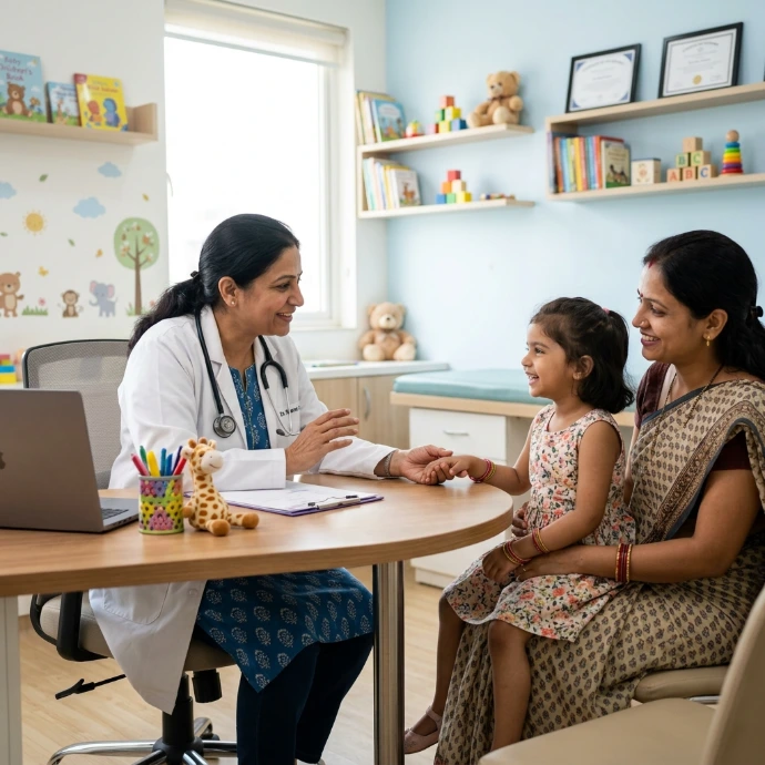 AI Generated Indian Paediatrician Consultation